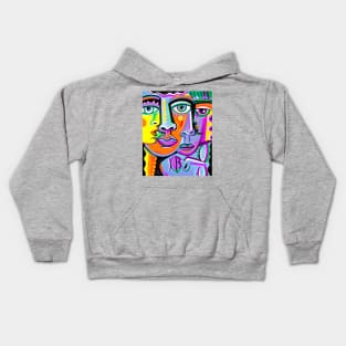 Art faces Kids Hoodie